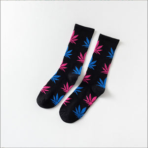 Mary Jane Leaf Socks